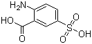 CAS 登录号：3577-63-7, 2-氨基-5-磺基苯甲酸