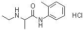 CAS 登录号：35891-75-9, 2-(乙基氨基)-N-(2-甲基苯基)丙酰胺单盐酸盐