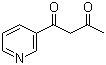 structure of CAS# 3594-37-4, 1-(3-Pyridyl)-1,3-butanedione