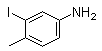 CAS # 35944-64-0, 3-Iodo-4-methylaniline, 3-Iodo-4-methylphenylamine, 3-Iodo-p-toluidine, 4-Amino-2-iodotoluene