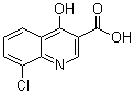 structure of CAS# 35966-16-6, 8-氯-4-羟基-3-喹啉羧酸
