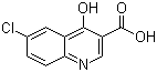 structure of CAS# 35973-14-9, 6-氯-4-羟基喹啉-3-羧酸