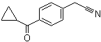 structure of CAS# 35981-67-0, 4-(Cyclopropylcarbonyl)phenylacetonitrile