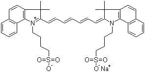 structure of CAS# 3599-32-4, 靛氰绿