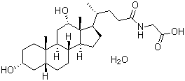 CAS 登录号：360-65-6, 甘氨脱氧胆酸一水合物