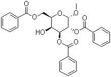 CAS 登录号：3601-36-3, 甲基-D-半乳糖苷-2,3,6-三苯甲酸酯