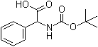 CAS 登录号：3601-66-9, N-叔丁氧羰基-DL-苯基甘氨酸