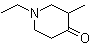 structure of CAS# 3612-16-6, 1-乙基-3-甲基-4-哌啶酮