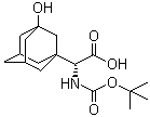 structure of CAS# 361442-00-4, N-叔丁氧羰基-3-羟基-1-金刚烷基-D-甘氨酸