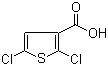 structure of CAS# 36157-41-2, 2,5-二氯噻吩-3-羧酸