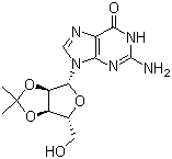 structure of CAS# 362-76-5, 2',3'-O-异丙亚基鸟苷