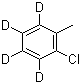 2-氯甲苯-3,4,5,6-D4分子结构 (CAS 362049-57-8)