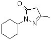structure of CAS# 36210-76-1, 2-环己基-2,4-二氢-5-甲基-3H-吡唑-3-酮