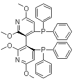 structure of CAS# 362524-23-0, (S)-2,2',6,6'-四甲氧基-4,4'-二(二苯基膦基)-3,3'-联吡啶