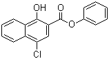 CAS 登录号：36268-75-4, 4-氯-1-羟基-2-萘甲酸苯酯