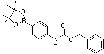 structure of CAS# 363186-06-5, [4-(4,4,5,5-四甲基-[1,3,2]二氧硼杂环戊烷-2-基)苯基]氨基甲酸苄酯