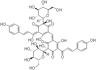 红花甙分子结构 (CAS 36338-96-2)