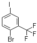 structure of CAS# 364-11-4, 1-溴-4-碘-2-三氟甲基苯