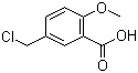 structure of CAS# 3641-23-4, 5-(氯甲基)-2-甲氧基苯甲酸