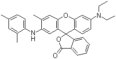 structure of CAS# 36431-22-8, 2-(2-4-二甲苯胺基)-3-甲基-6-二乙氨基荧烷