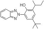 structure of CAS# 36437-37-3, 2-(2'-羟基-3'-异丁基-5'-叔丁基苯基)苯并三唑