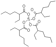 CAS # 3645-34-9, Titanium 2-ethylhexanoate, Titanium tetrakis(2-ethylcaproate), Titanium tetrakis(2-ethylhexanoate)