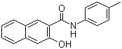 CAS # 3651-62-5, 3-Hydroxy-N-(4-methylphenyl)naphthalene-2-carboxamide, C.I. 37521, 3-Hydroxy-4'-methyl-2-naphthanilide, Cibanaphthol RT, Naphthol AS-RT, Azoic Coupling Component 31