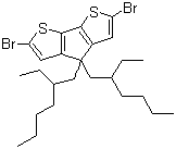 structure of CAS# 365547-21-3, 2,6-Dibromo-4,4-bis(2-ethylhexyl)-4H-cyclopenta[2,1-b:3,4-b']dithiophene