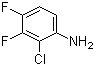 structure of CAS# 36556-48-6, 2-氯-3,4-二氟苯胺