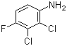2,3-Dichloro-4-fluoroaniline molecular structure (CAS 36556-52-2)