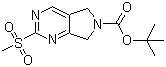 structure of CAS# 365996-87-8, 2-甲磺酰基-5H-吡咯并[3,4-d]嘧啶-6(7H)-甲酸叔丁酯