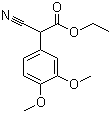 structure of CAS# 36848-69-8, 氰基(3,4-二甲氧基苯基)乙酸乙酯