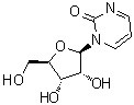 structure of CAS# 3690-10-6, 1-beta-D-呋喃核糖基-2(1H)-嘧啶酮