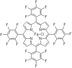 structure of CAS# 36965-71-6, 5,10,15,20-四(五氟苯基)-21H,23H-卟啉氯化铁(III)