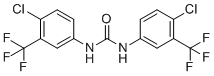CAS # 370-50-3, Flucofuron, 1,3-bis[4-chloro-3-(trifluoromethyl)phenyl]urea