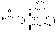 Cbz-L-谷氨酸 1-苄酯分子结构 (CAS 3705-42-8)