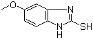 structure of CAS# 37052-78-1, 2-巯基-5-甲氧基苯并咪唑