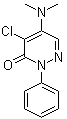 CAS 登录号：3707-98-0, 4-氯-5-(二甲基氨基)-2-苯基-3(2H)-哒嗪酮