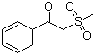 structure of CAS# 3708-04-1, 2-(Methylsulfonyl)-1-phenylethanone