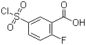 5-(氯磺酰基)-2-氟苯甲酸分子结构 (CAS 37098-75-2)