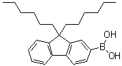 structure of CAS# 371193-08-7, 9,9-二己基-9H-芴-2-硼酸