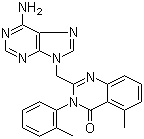 structure of CAS# 371242-69-2, 2-[(6-氨基-9H-嘌呤-9-基)甲基]-5-甲基-3-(2-甲基苯基)-4(3H)-喹唑啉酮