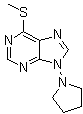 CAS 登录号：37154-85-1, 6-(甲硫基)-9-吡咯烷-1-基-9H-嘌呤