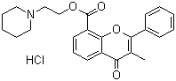 structure of CAS# 3717-88-2, 盐酸黄酮哌酯