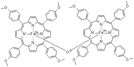 CAS # 37191-17-6, mu-Oxo-bis[[tetrakis(4-methoxyphenyl)porphyrinato]iron]
