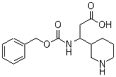 CAS 登录号：372144-12-2, beta-[[苄氧羰基]氨基]-3-哌啶丙酸