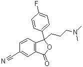structure of CAS# 372941-54-3, 1-[3-(二甲基氨基)丙基]-1-(4-氟苯基)-1,3-二氢-3-氧代-5-异苯并呋喃甲腈