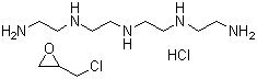 CAS 登录号：37296-80-3, 盐酸考来替泊, N'-(2-氨基乙基)-N-[2-(2-氨基乙基氨基)乙基]乙二胺 2-(氯甲基)环氧乙烷盐酸盐