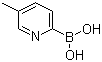 structure of CAS# 372963-49-0, 5-Methyl-2-pyridineboronic acid