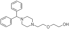 CAS 登录号：3733-63-9, 去氯羟嗪, 1-二苯甲基-4-(2-(2-羟基乙氧基)乙基)哌嗪
